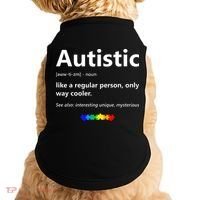 Autistic Meaning Funny Autism Awareness Month Doggie Tank thumb 0