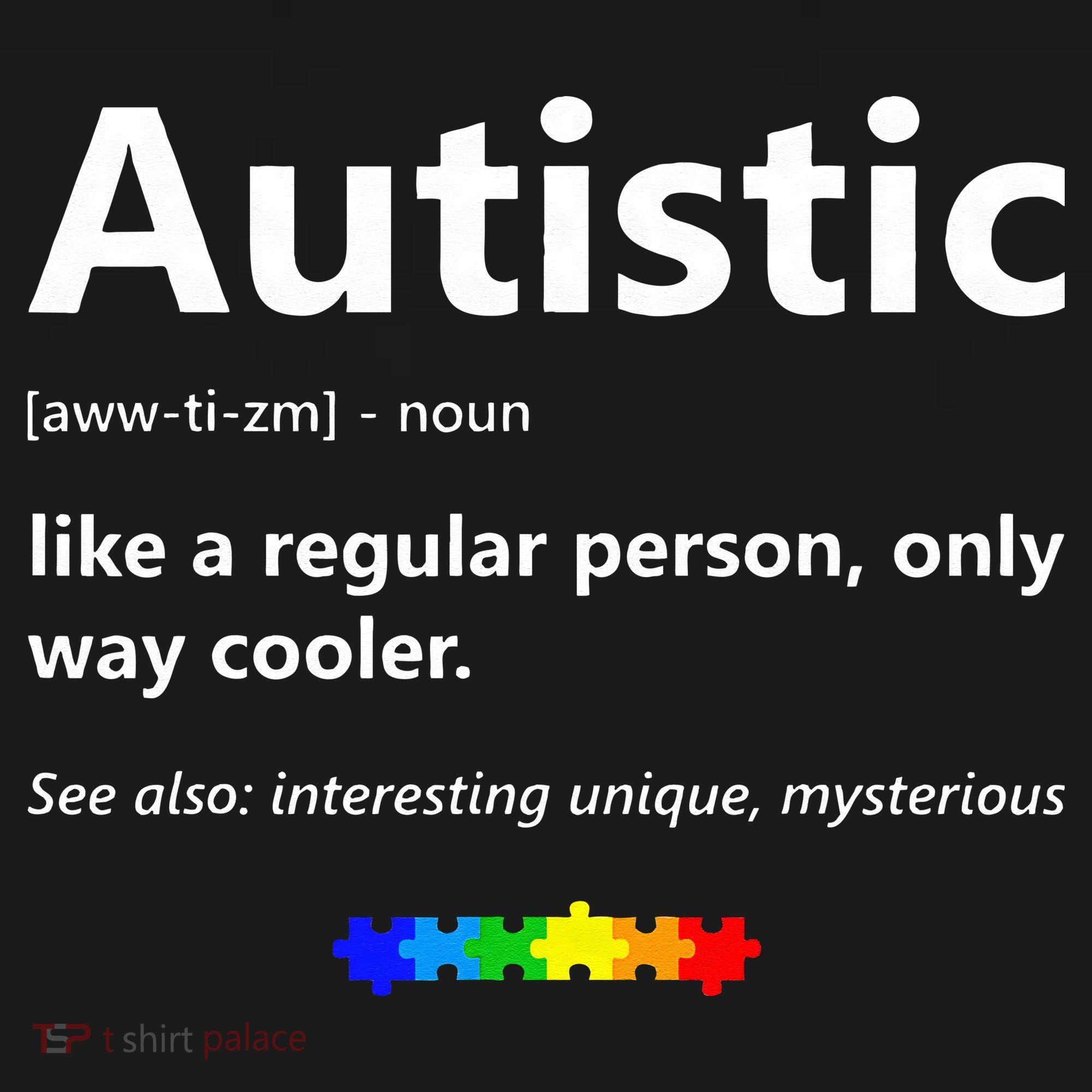 Autistic Meaning Funny Autism Awareness Month Doggie Tank
