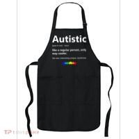 Autistic Meaning Funny Autism Awareness Month Apron thumb 0