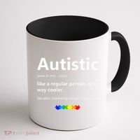 Autistic Meaning Funny Autism Awareness Month Coffee Mug thumb 1
