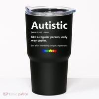 Autistic Meaning Funny Autism Awareness Month Tumbler thumb 0