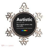 Autistic Meaning Funny Autism Awareness Month Ornament thumb 0