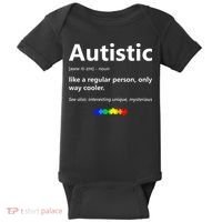 Autistic Meaning Funny Autism Awareness Month Baby Bodysuit thumb 0