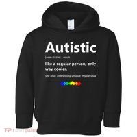 Autistic Meaning Funny Autism Awareness Month Toddler Hoodie thumb 0