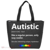 Autistic Meaning Funny Autism Awareness Month Tote Bag thumb 0