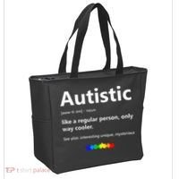 Autistic Meaning Funny Autism Awareness Month Tote Bag thumb 2