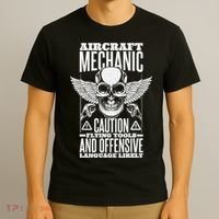 Aircraft Mechanic Flying Tools And Offensive Language, Plane T-Shirt thumb 3