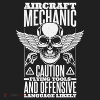Aircraft Mechanic Flying Tools And Offensive Language, Plane Beanie thumb 2