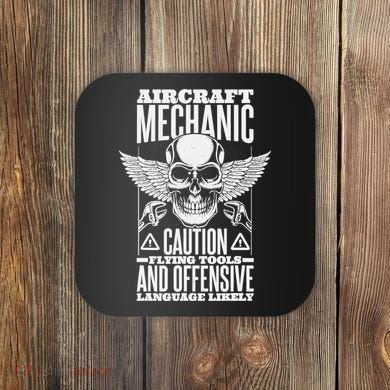 Aircraft Mechanic Flying Tools And Offensive Language, Plane Coaster
