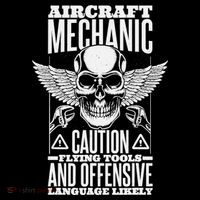 Aircraft Mechanic Flying Tools And Offensive Language, Plane Women's Long Sleeve Shirt thumb 2