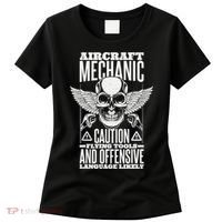Aircraft Mechanic Flying Tools And Offensive Language, Plane Women's T-Shirt thumb 0