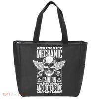 Aircraft Mechanic Flying Tools And Offensive Language, Plane Tote Bag thumb 0