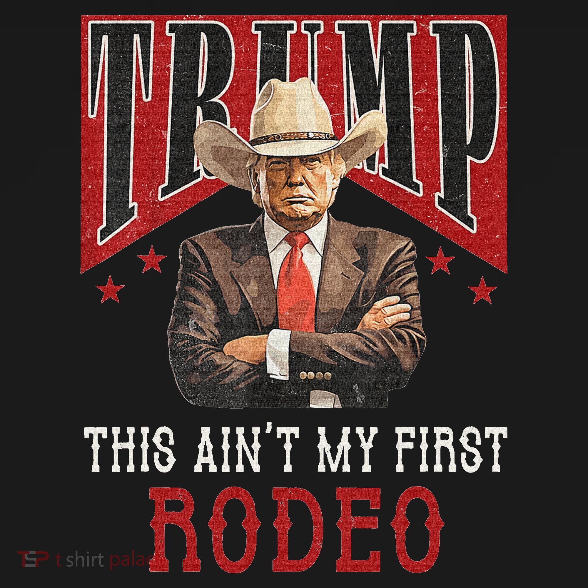 AinT My First Rodeo Western Cowboy Funny Trump Mousepad