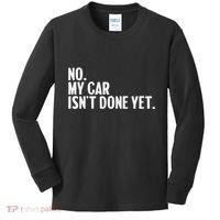 Auto Mechanic Garage Joke For Car Guy Lover Racer Enthusiast Kids Long Sleeve Shirt thumb 0