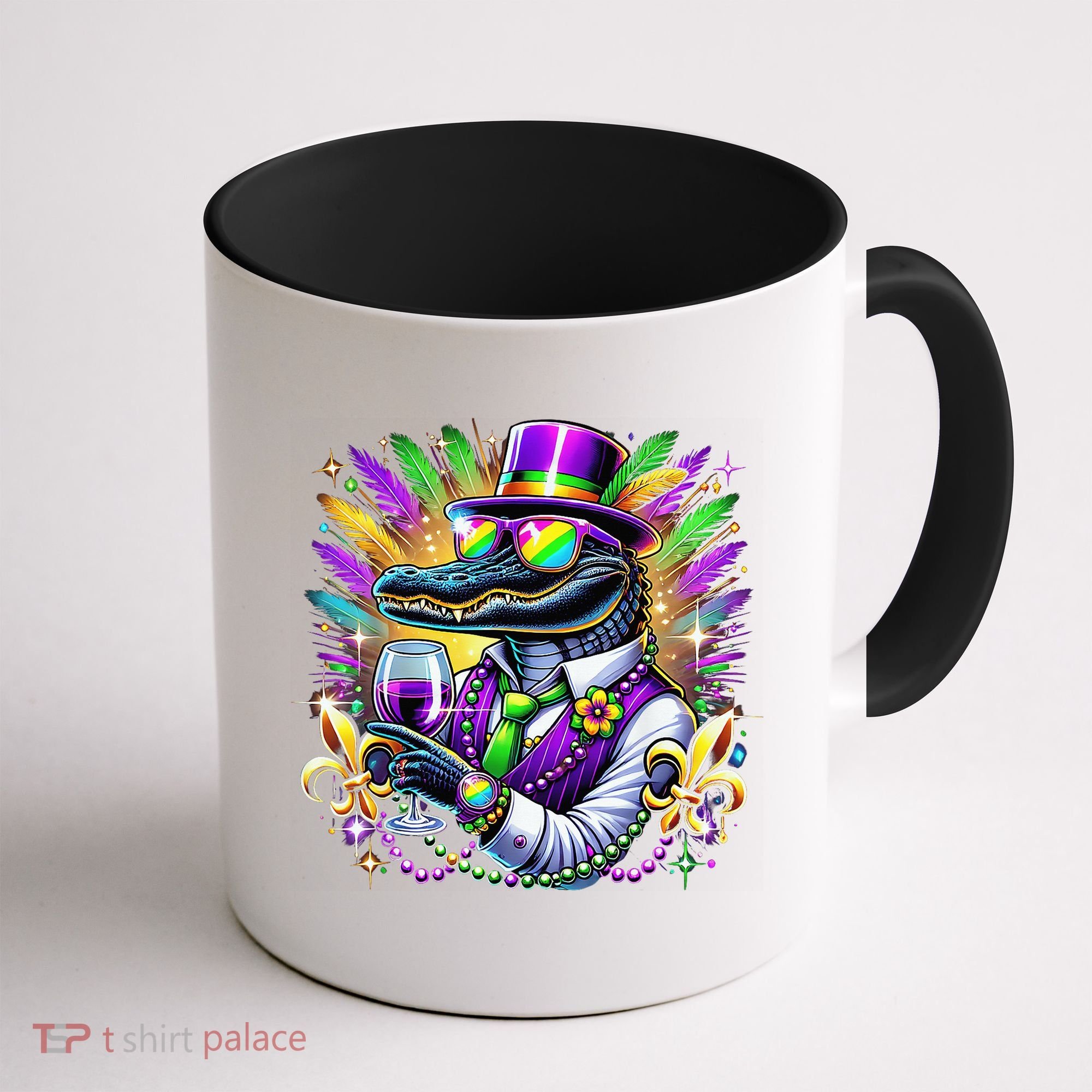 Alligator Mardi Gras Carnival Party Outfit Coffee Mug