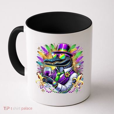 Alligator Mardi Gras Carnival Party Outfit Coffee Mug