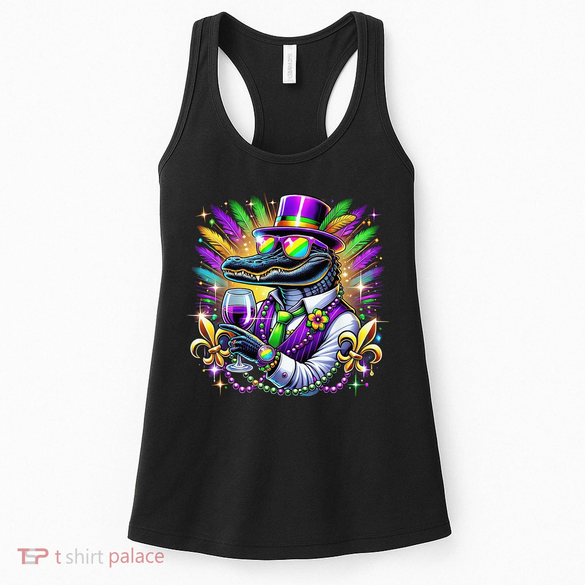 Alligator Mardi Gras Carnival Party Outfit Women's Tank Top