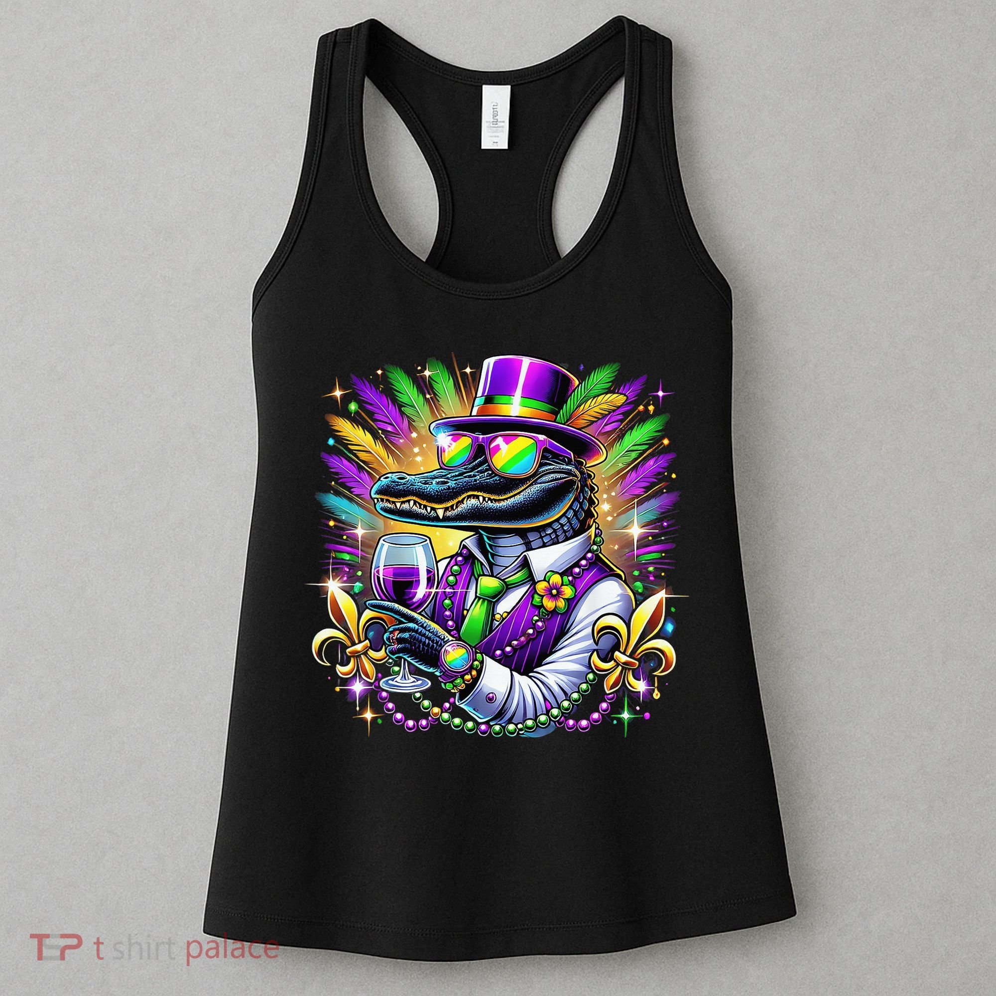 Alligator Mardi Gras Carnival Party Outfit Women's Tank Top