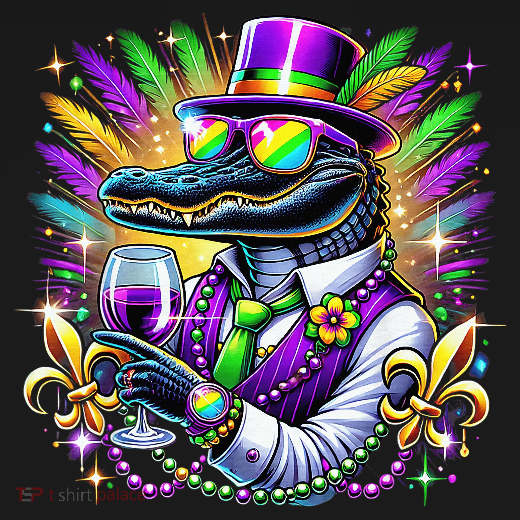 Alligator Mardi Gras Carnival Party Outfit Women's Tank Top
