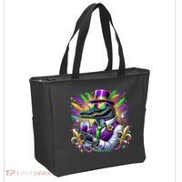 Alligator Mardi Gras Carnival Party Outfit Tote Bag thumb 2