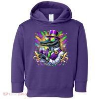 Alligator Mardi Gras Carnival Party Outfit Toddler Hoodie thumb 0