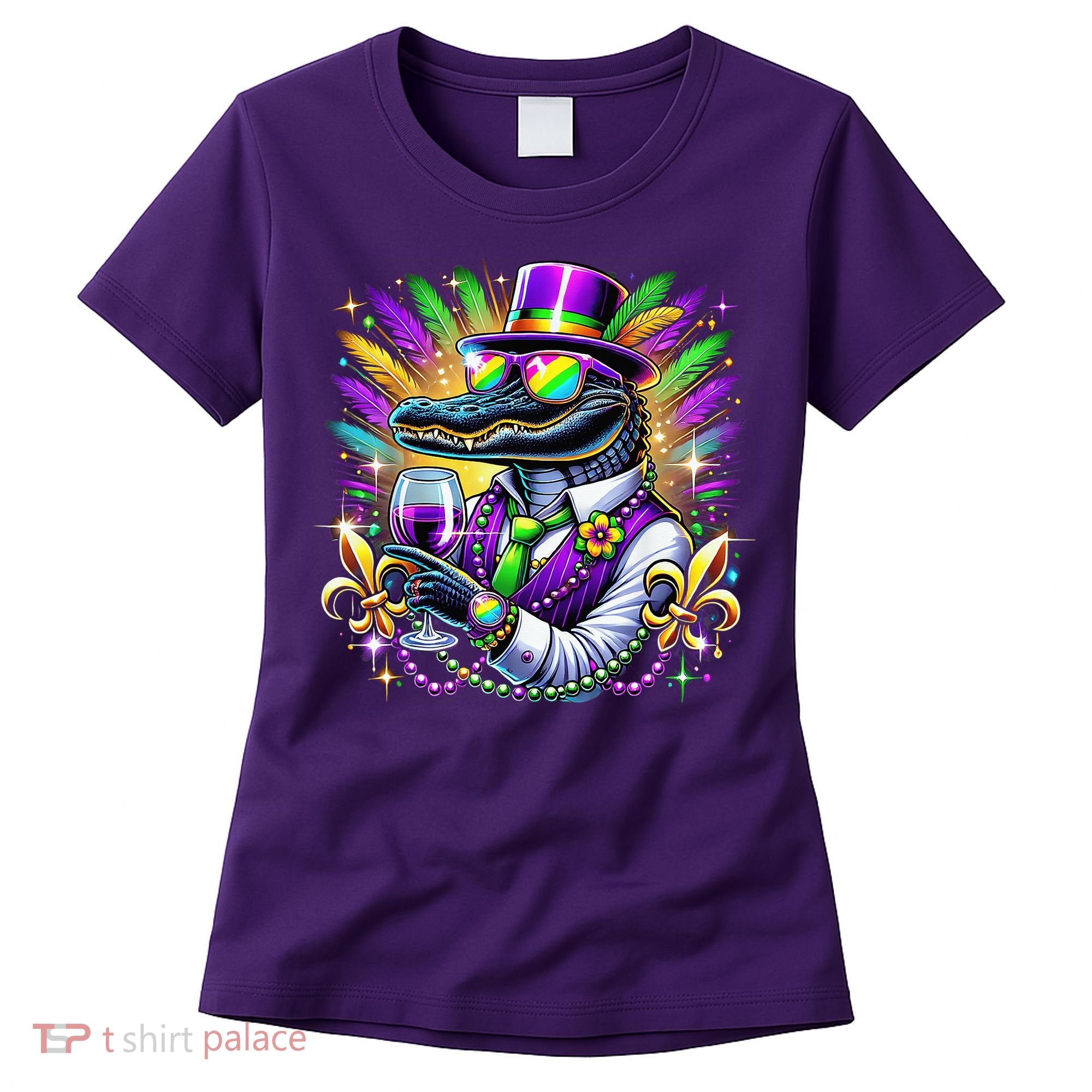 Alligator Mardi Gras Carnival Party Outfit Women's T-Shirt