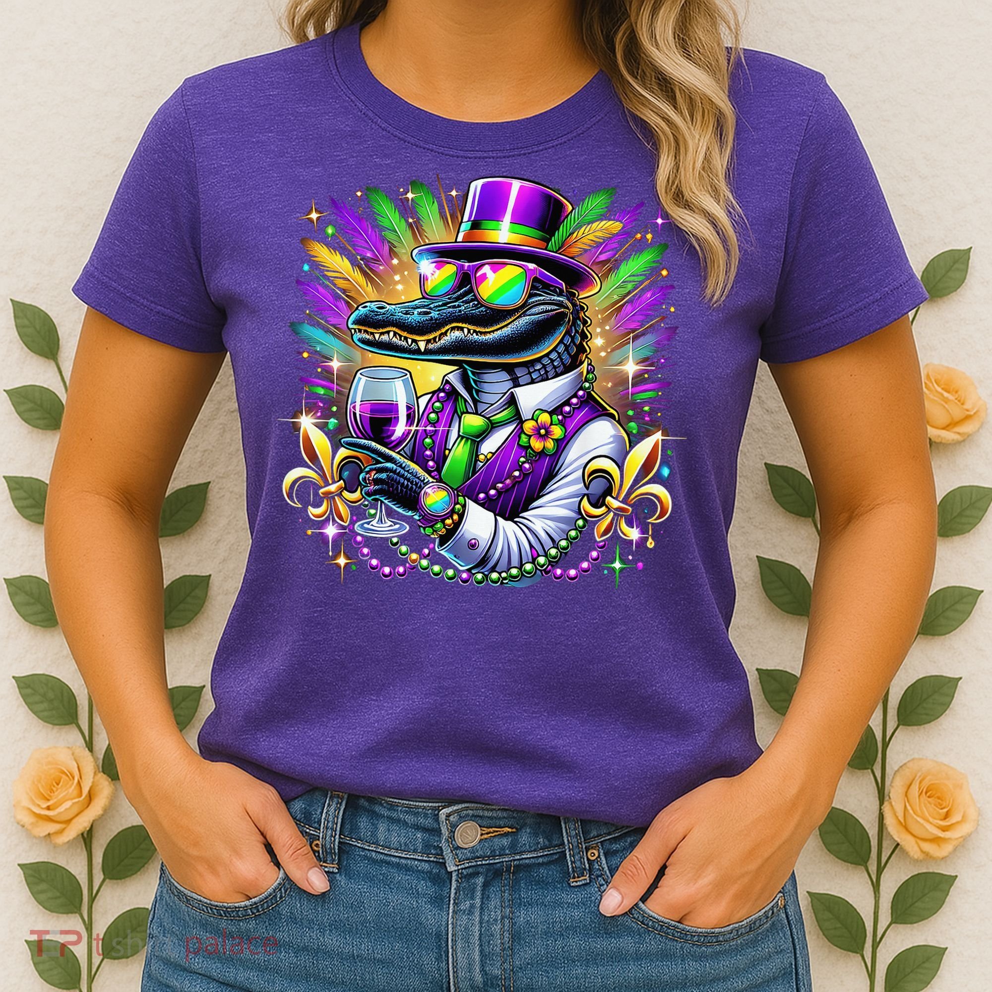 Alligator Mardi Gras Carnival Party Outfit Women's T-Shirt