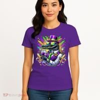 Alligator Mardi Gras Carnival Party Outfit Women's T-Shirt thumb 4