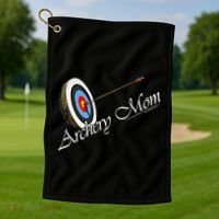 Archery Mom Gift Golf Towel thumb 1