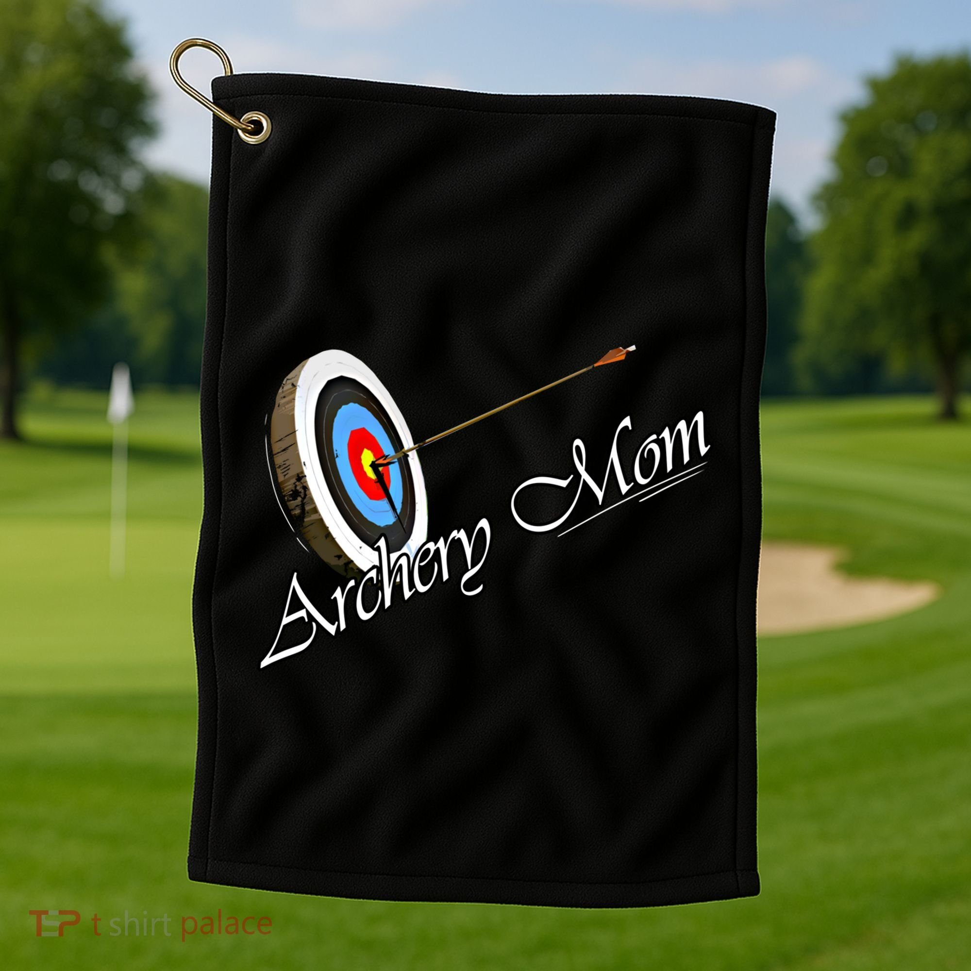 Archery Mom Gift Golf Towel