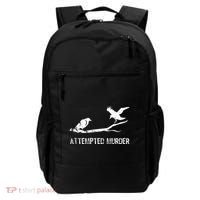 Attempted Murder Gift For Literary Readers And Writers Backpack thumb 0