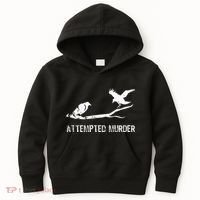Attempted Murder Gift For Literary Readers And Writers Kids Hoodie thumb 0
