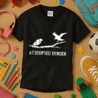 Attempted Murder Gift For Literary Readers And Writers Kids T-Shirt thumb 3