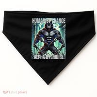 Alpha Male Human By Chance Alpha By Choice Alpha Wolf USA-Made Doggie Bandana thumb 0
