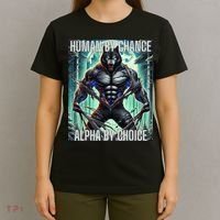 Alpha Male Human By Chance Alpha By Choice Alpha Wolf T-Shirt thumb 4