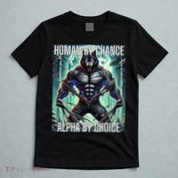 Alpha Male Human By Chance Alpha By Choice Alpha Wolf T-Shirt thumb 5