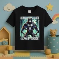 Alpha Male Human By Chance Alpha By Choice Alpha Wolf Toddler T-Shirt thumb 3