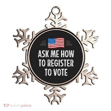 Ask Me How To Register To Vote Ornament