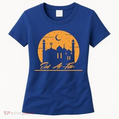 Alhamdulillah Muslim Holidays Islamic Eid Al Fitr Gift Women's T-Shirt