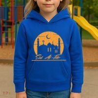 Alhamdulillah Muslim Holidays Islamic Eid Al Fitr Gift Kids Hoodie thumb 3