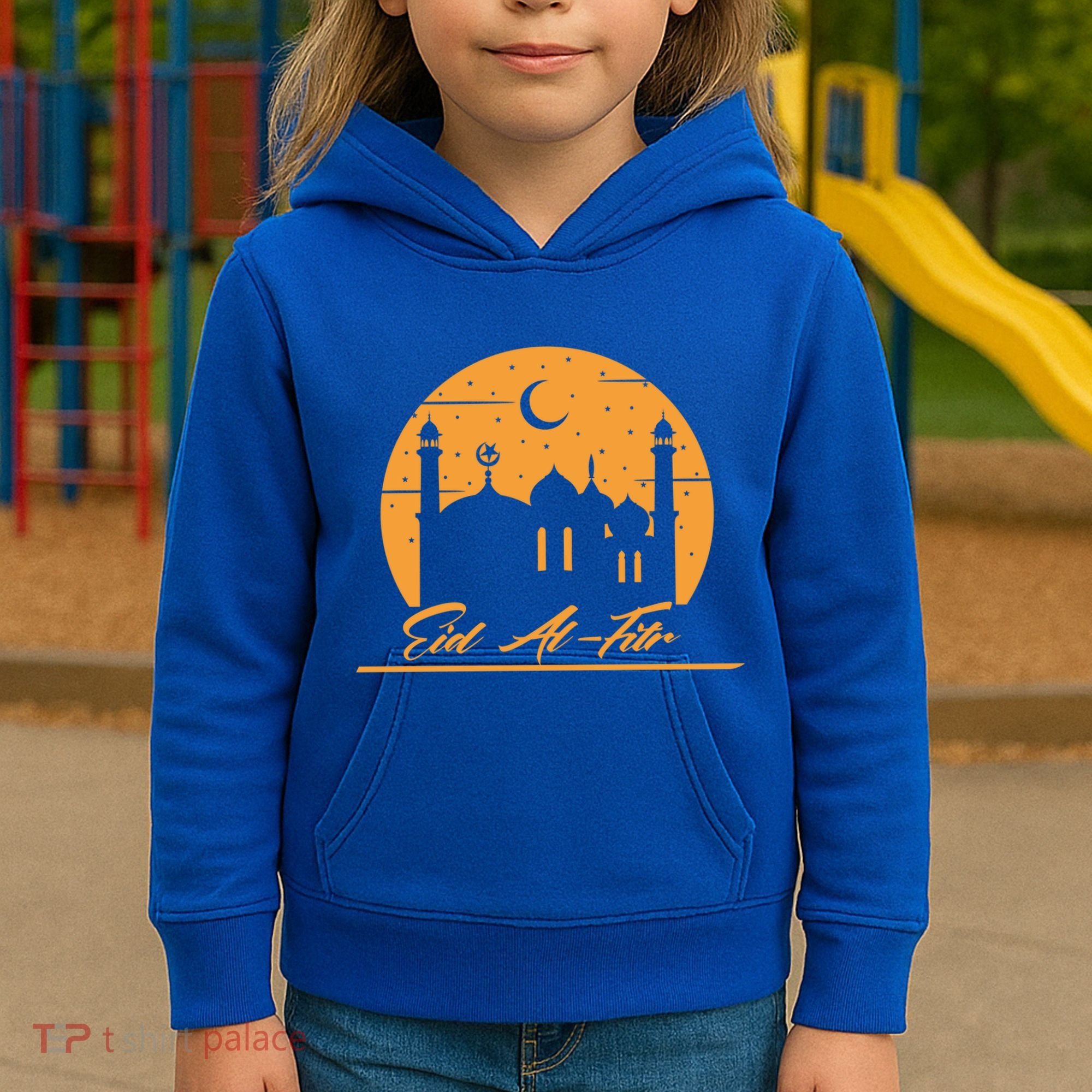 Alhamdulillah Muslim Holidays Islamic Eid Al Fitr Gift Kids Hoodie