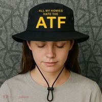 All My Homies Hate The Atf Quote Bucket Hat thumb 3