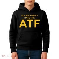 All My Homies Hate The Atf Quote Kids Hoodie thumb 4