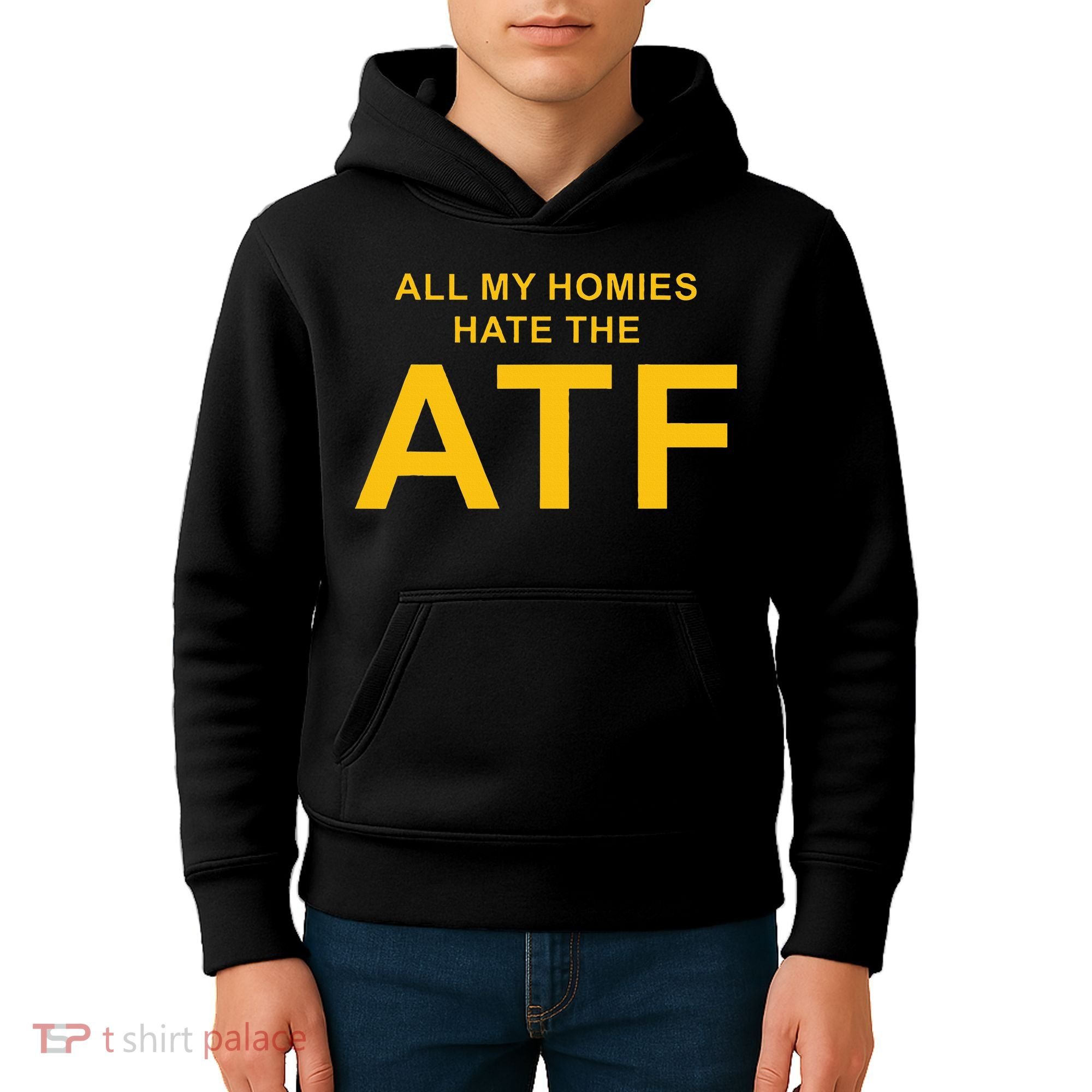 All My Homies Hate The Atf Quote Kids Hoodie