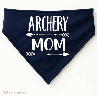 Archery Mom Hunting Archer Bow Hunter Arrow Tee USA-Made Doggie Bandana