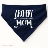 Archery Mom Hunting Archer Bow Hunter Arrow Tee USA-Made Doggie Bandana thumb 0