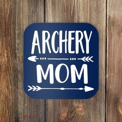 Archery Mom Hunting Archer Bow Hunter Arrow Tee Coaster