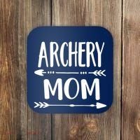 Archery Mom Hunting Archer Bow Hunter Arrow Tee Coaster thumb 0
