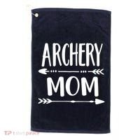 Archery Mom Hunting Archer Bow Hunter Arrow Tee Golf Towel thumb 0