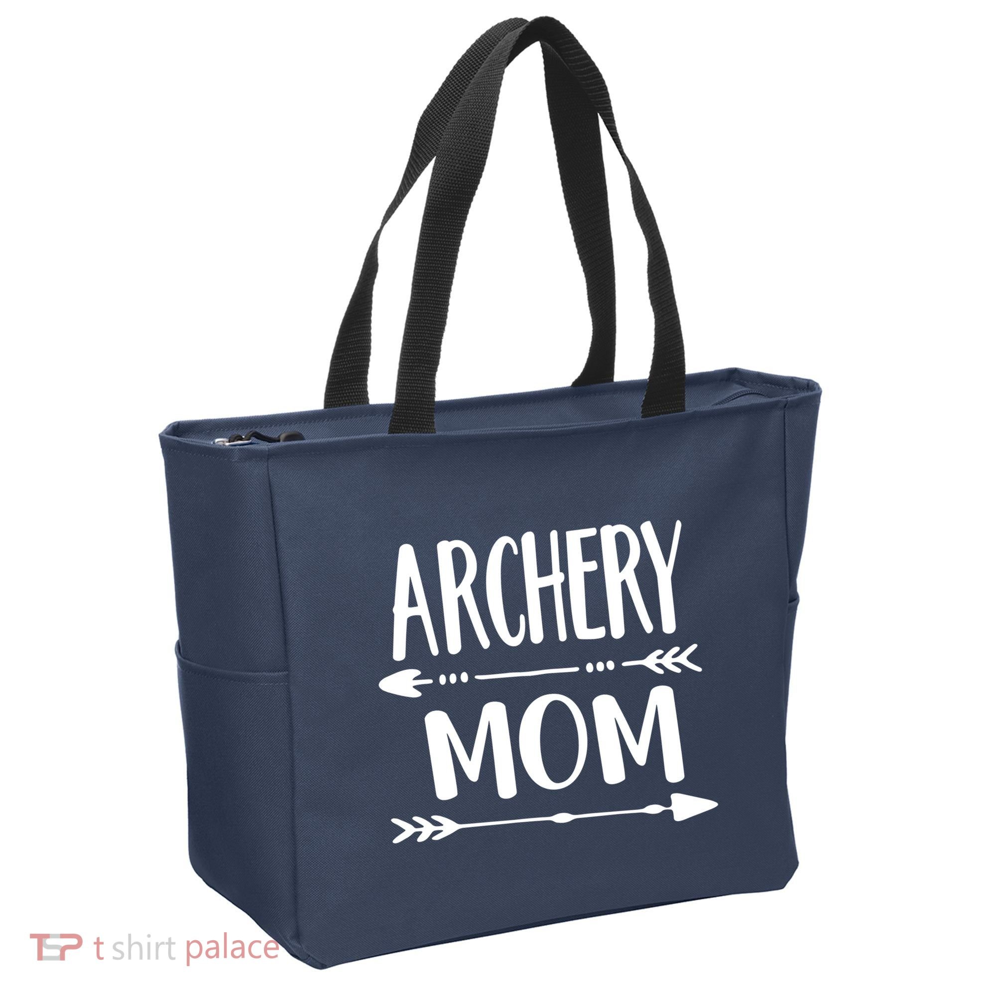 Archery Mom Hunting Archer Bow Hunter Arrow Tee Tote Bag